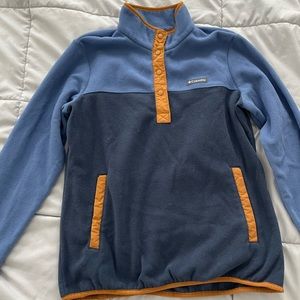 Columbia 3/4 Button Fleece Sweater  - Women L